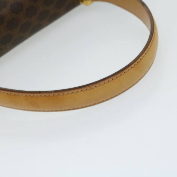 CELINE Macadam Canvas Hand Bag PVC 2way Brown Auth 66347 - Picture 7 of 16